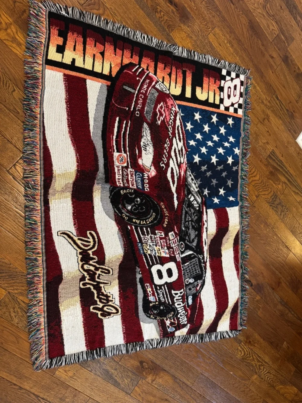 NASCAR Dale Earnhardt Jr #8 Northwest Company Woven Throw Blanket